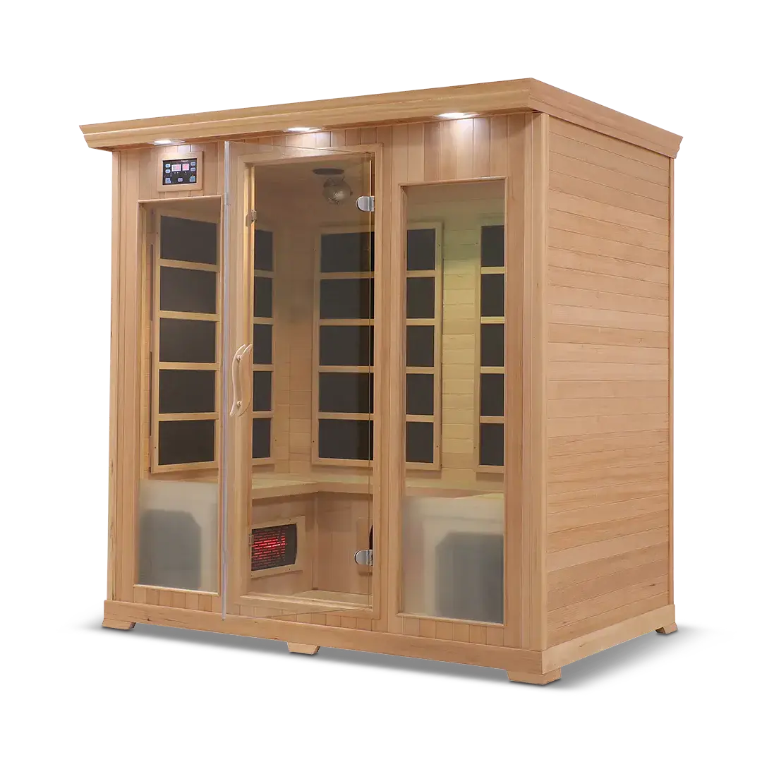 HealthSmart 4 Person Full Spectrum Infrared Sauna, view 4, RecovAthlete