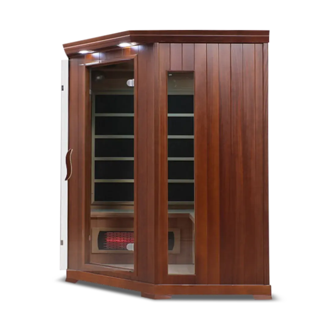 HealthSmart 4 Person Full Spectrum Corner Infrared Sauna