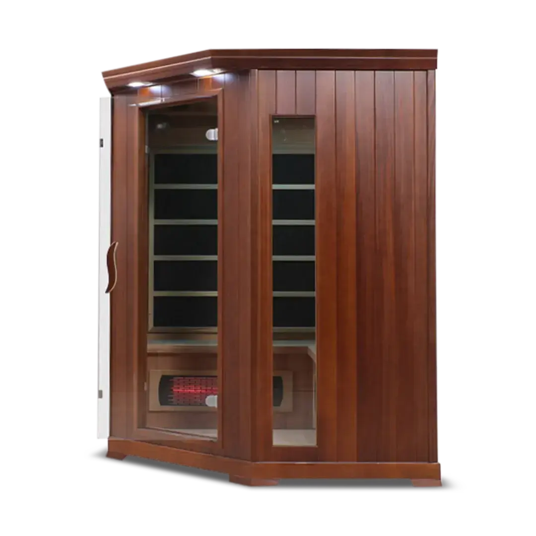 HealthSmart 4 Person Full Spectrum Corner Infrared Sauna, view 9, RecovAthlete