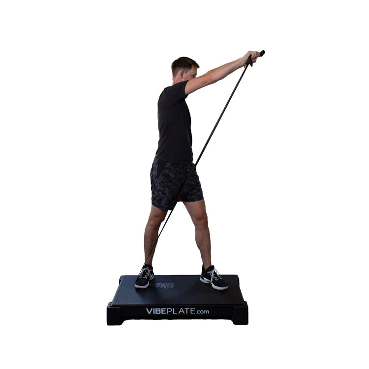 male Model on Vibeplate 2440 whole body vibration machines