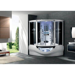 maya bath the superior platinum steam shower in lifestyle setting