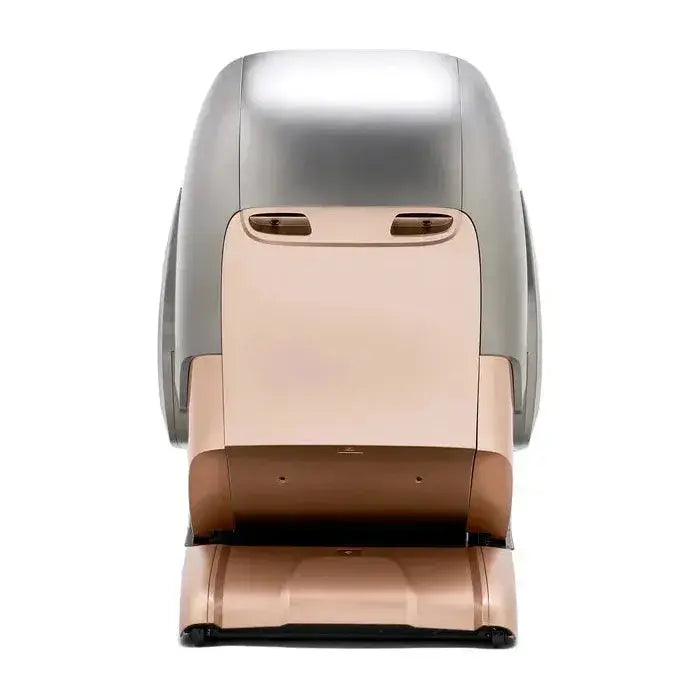 medical phantom massage chair back view in silver-Recovathlete