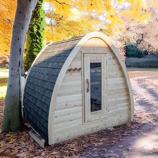 mini pod sauna alternative view