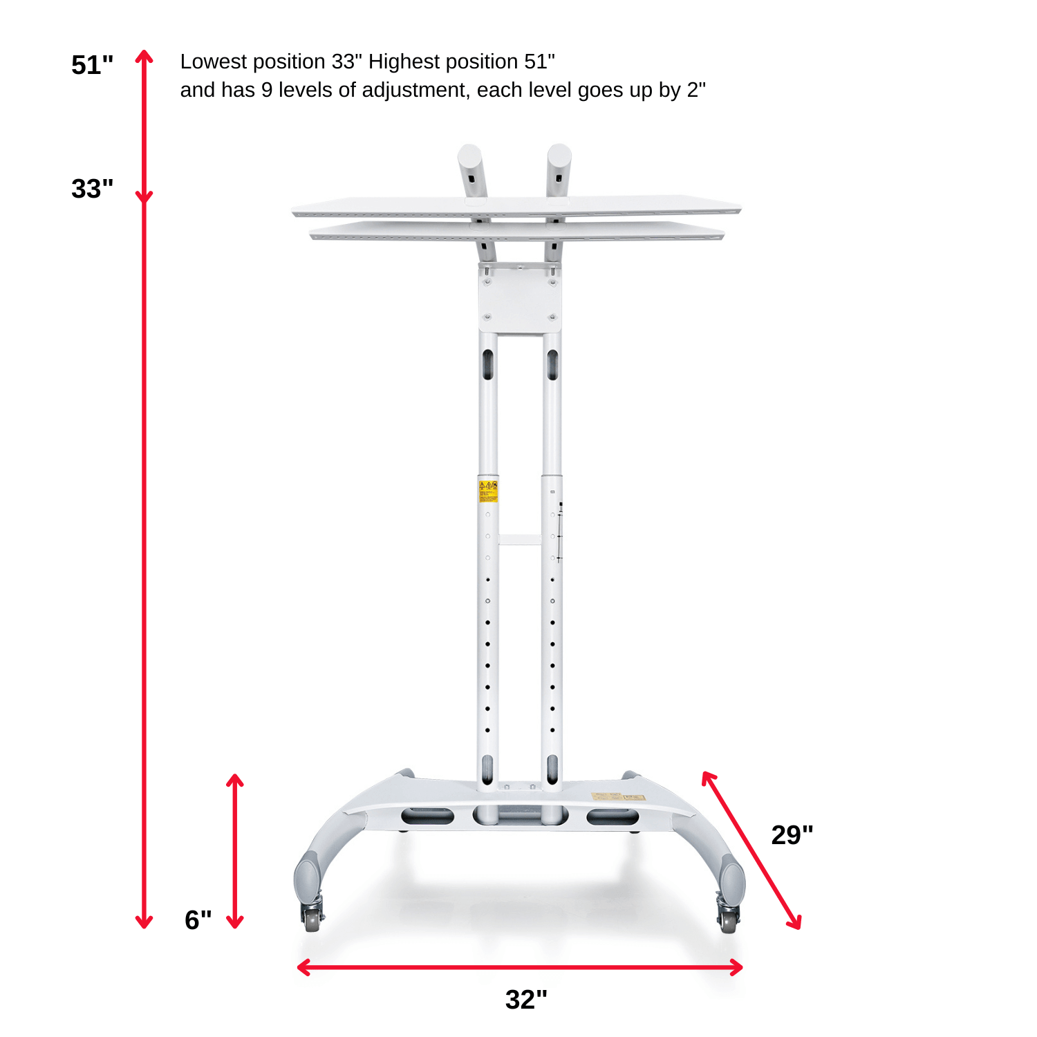 Mito Red Universal (Vertical or Horizontal) Stand