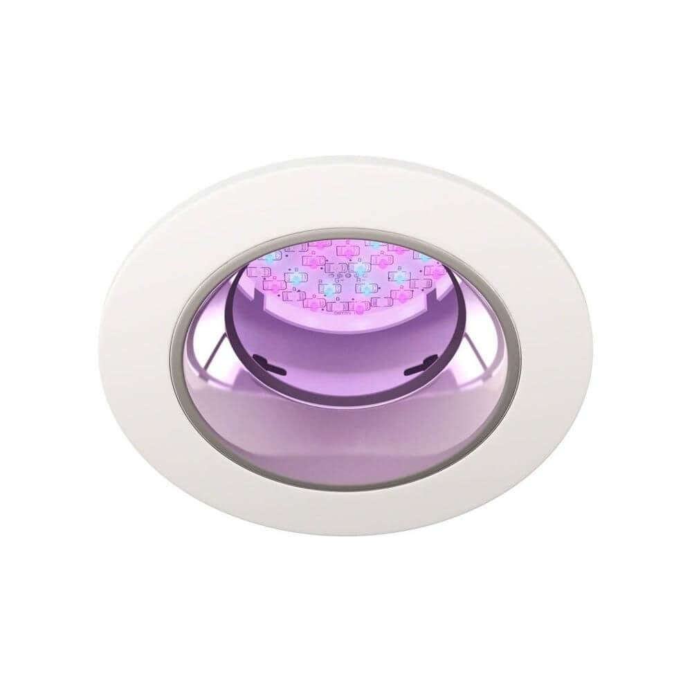 Mr. Steam 15 in. W. ChromaTherapy Light with LED Clusters in Recessed White, RecovAthlete