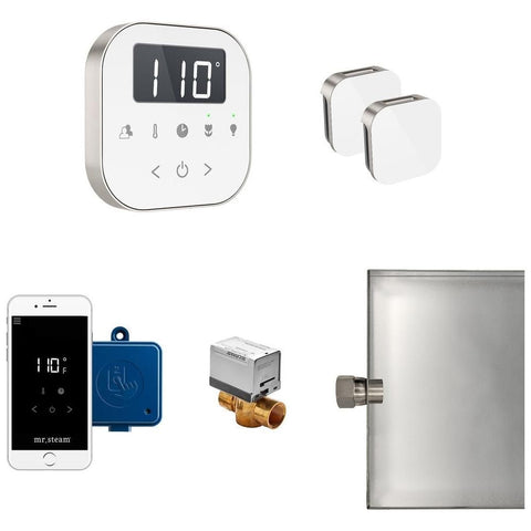 Mr. Steam AirButler Max Steam Shower Control Package with AirTempo Control and Aroma Glass SteamHead