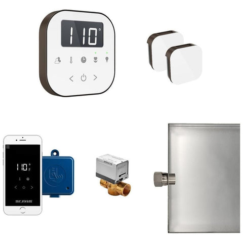 Mr. Steam AirButler Max Steam Shower Control Package with AirTempo Control and Aroma Glass SteamHead