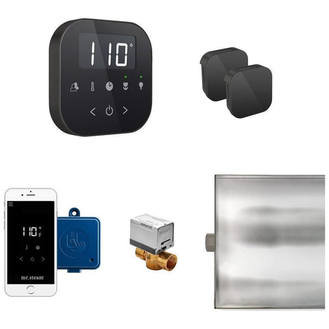 Mr. Steam AirButler Max Steam Shower Control Package with AirTempo Control and Aroma Glass SteamHead