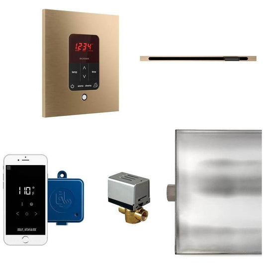 Mr. Steam Butler Linear Steam Shower Control Package with iTempoPlus Control and Linear SteamHead Square, RecovAthlete