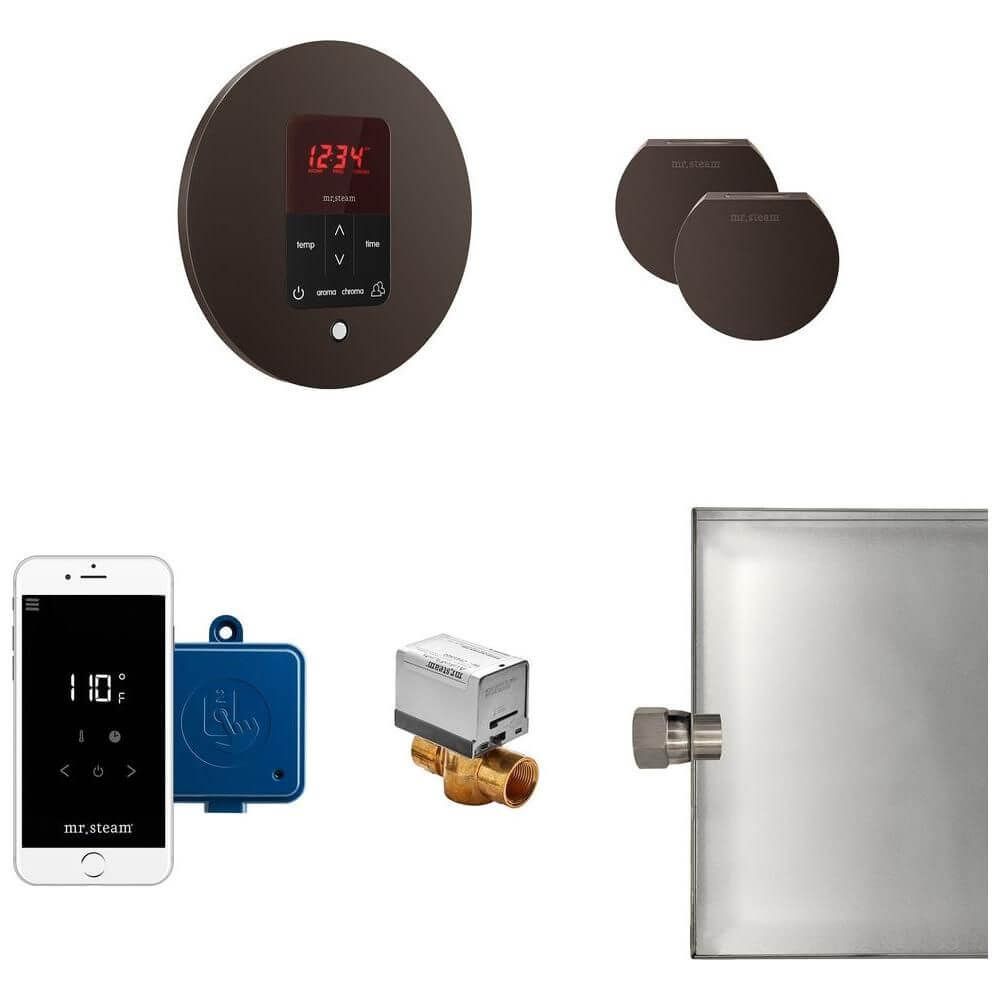 Mr. Steam Butler Max Steam Shower Control Package with iTempoPlus Control and Aroma Designer SteamHead Round, view 5, RecovAthlete