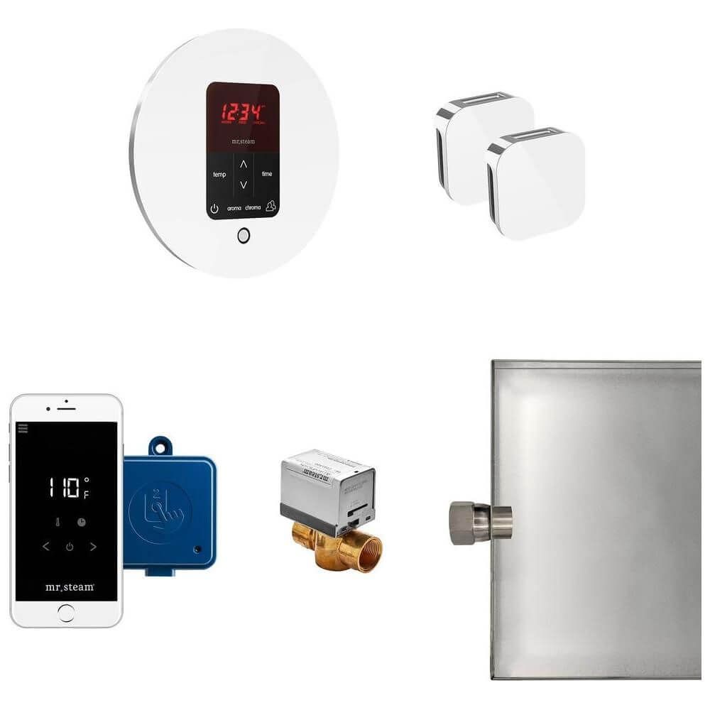 Mr. Steam Butler Max Steam Shower Control Package with iTempoPlus Control and Aroma Designer SteamHead Round, view 11, RecovAthlete