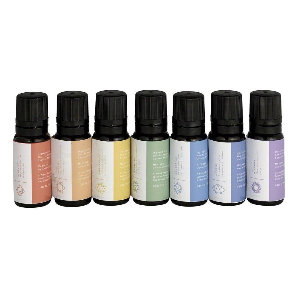 Mr. Steam Chakra Aroma Oil 7 Pack 10 mL Bottle