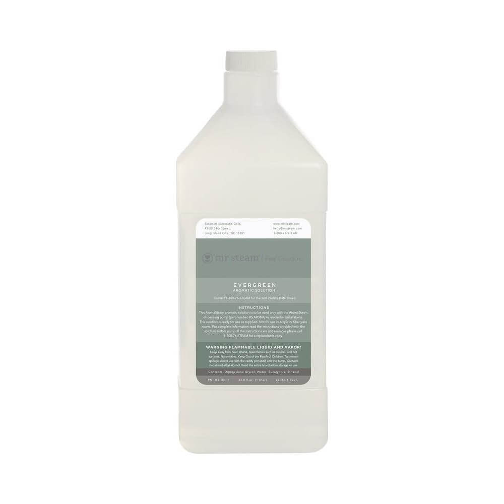 Mr. Steam Evergreen Essential Aroma Oil in 1 Liter Gallon, RecovAthlete