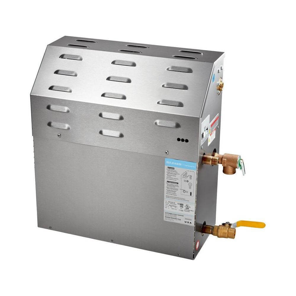 Mr. Steam Super 10 kW (10000 W) Steam Shower Generator of 240 Volt & 1-Phase with Express Steam, RecovAthlete
