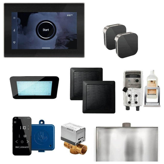 Mr. Steam XDream Max Steam Shower Control Package with iSteamX Control and Aroma Glass SteamHead, view 2, RecovAthlete