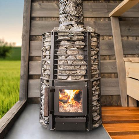 Narvi Inari Plus Wood-Burning Sauna Stove - Image 1