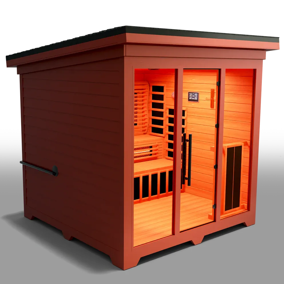 Medical Sauna Nature X Outdoor 6-8 Person Infrared Sauna, RecovAthlete