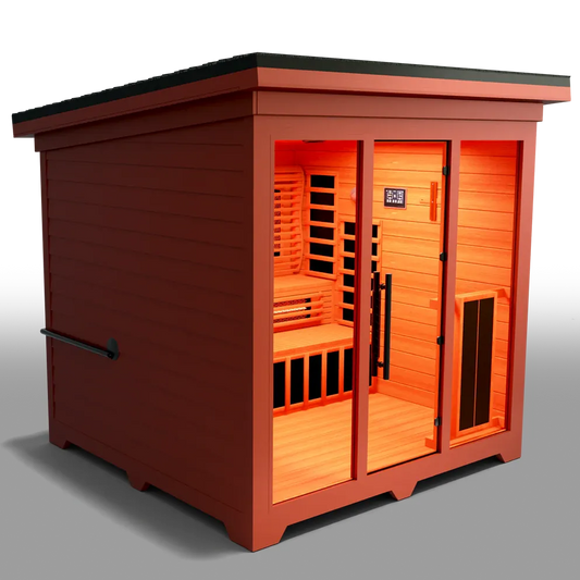 Medical Sauna Nature X Outdoor 6-8 Person Infrared Sauna, RecovAthlete