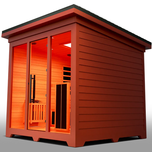 Medical Sauna Nature X Outdoor 6-8 Person Infrared Sauna, view 2, RecovAthlete