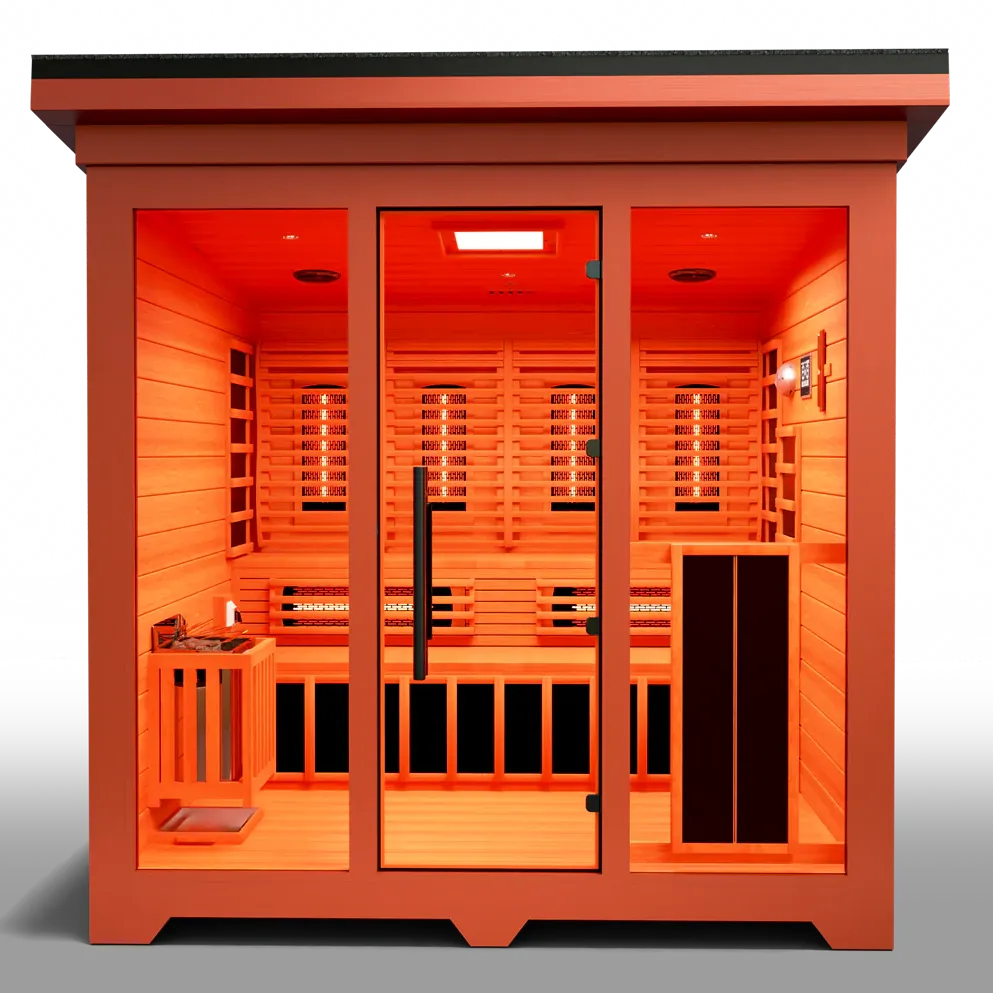 Medical Sauna Nature X Outdoor 6-8 Person Infrared Sauna, view 7, RecovAthlete