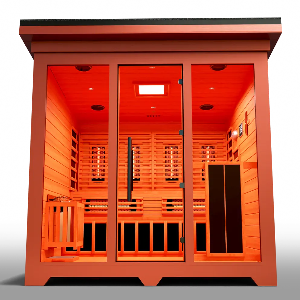 Medical Sauna Nature X Outdoor 6-8 Person Infrared Sauna, view 8, RecovAthlete