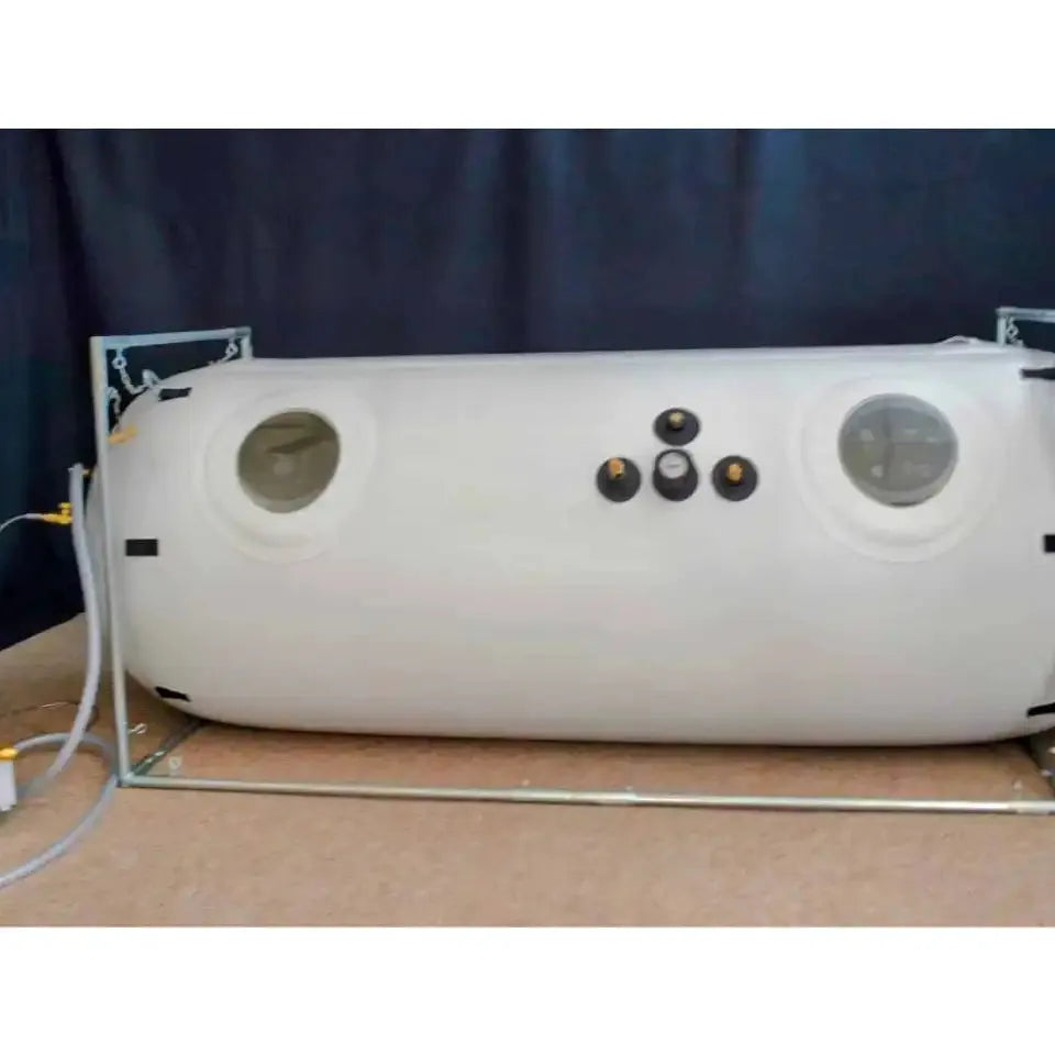 newtowne hyperbarics c4‑40 chamber showcasing its spacious design and control panel features for home oxygen therapy.