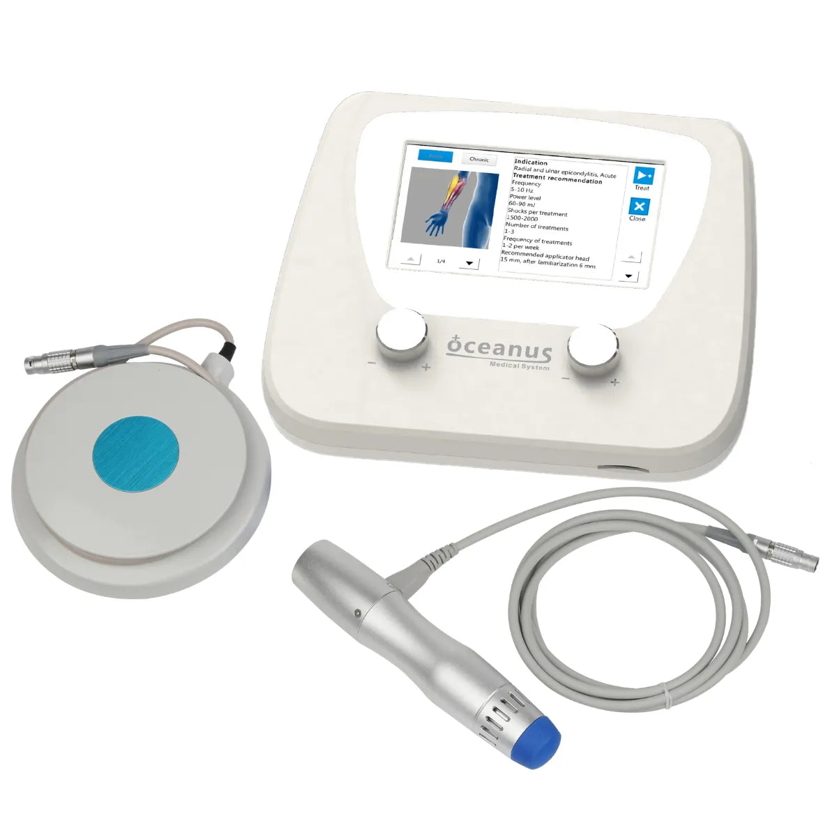Oceanus PhysioPRO - Shockwave Therapy Device for Musculoskeletal Pain Relief, view 3, RecovAthlete