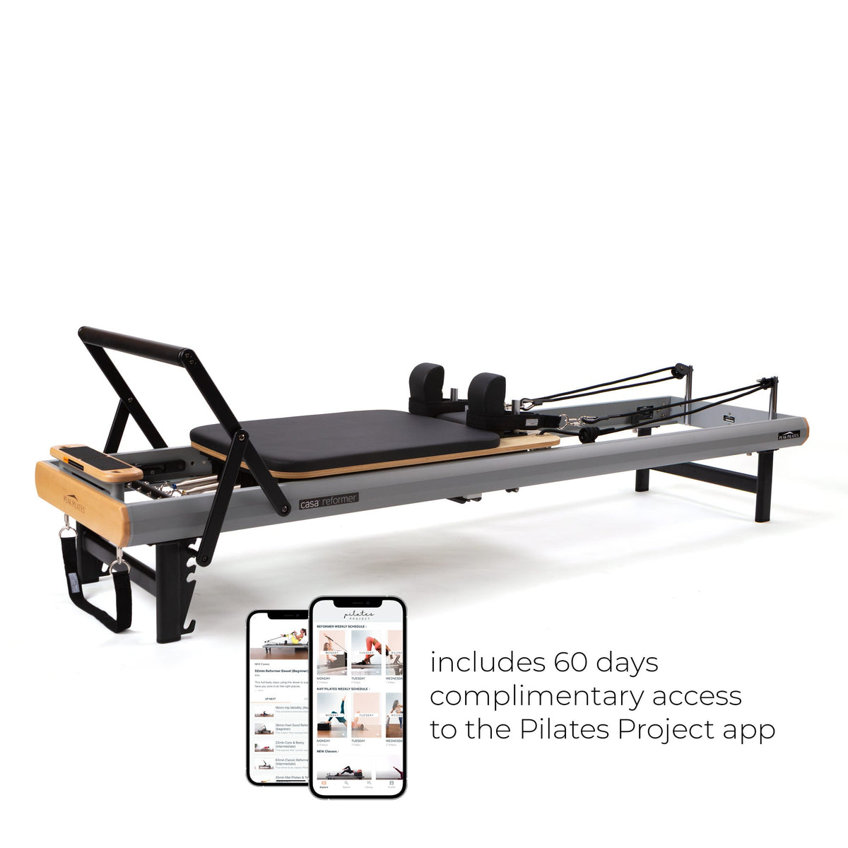 Peak Pilates® casa™ Reformer with Long/Short Box