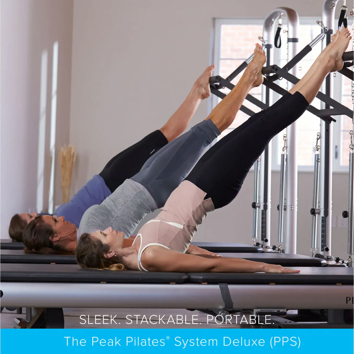 Peak Pilates® PilateSystem® Deluxe Reformer Bundle