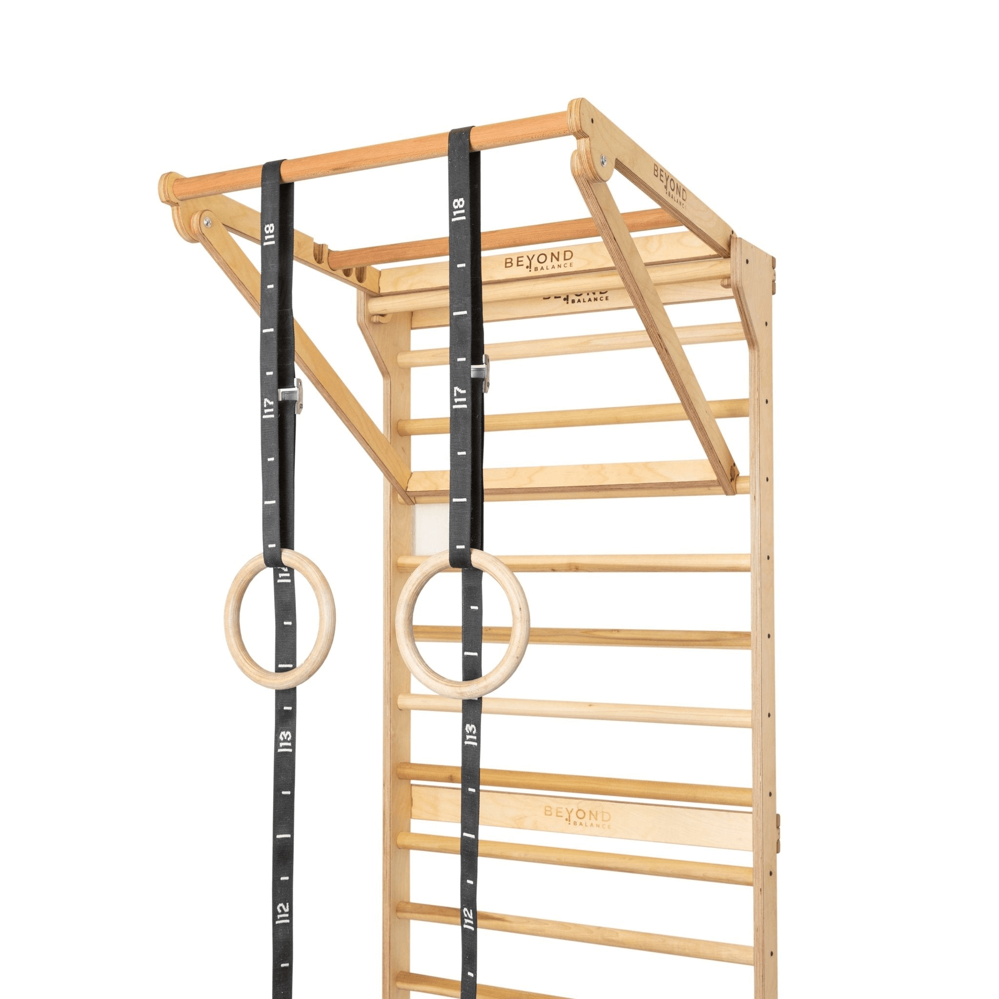Personal Training Stations: Wood Swedish Ladder Stall Bars and Pull-Up Dip Bar - Fitness Station 31.5" Round (Fitness model)PoplarBeyond BalanceFitness and Physical Therapy EquipmentRecovAthlete