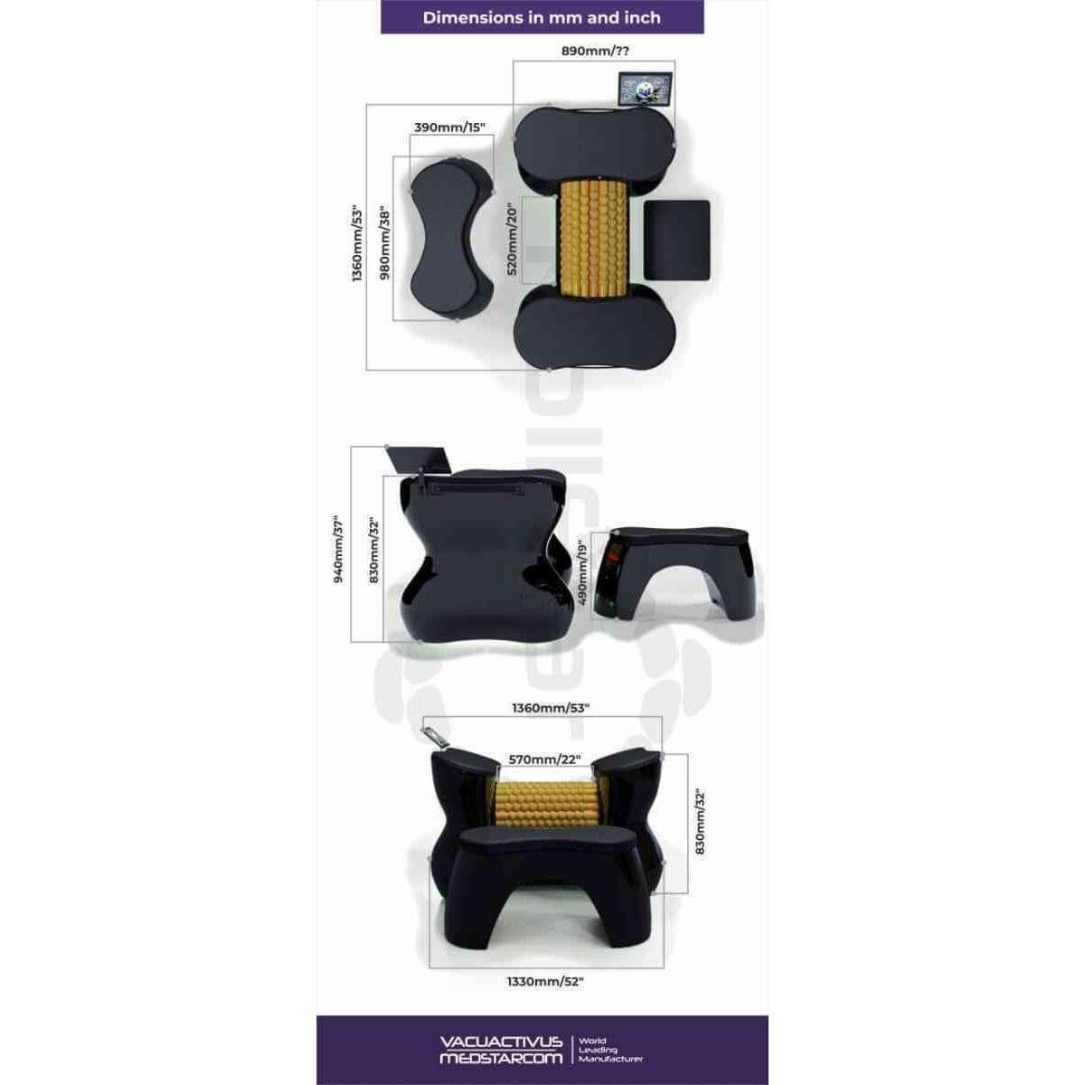Vacuactivus RollStar Rollshaper Lymphatic Massage, view 17, RecovAthlete