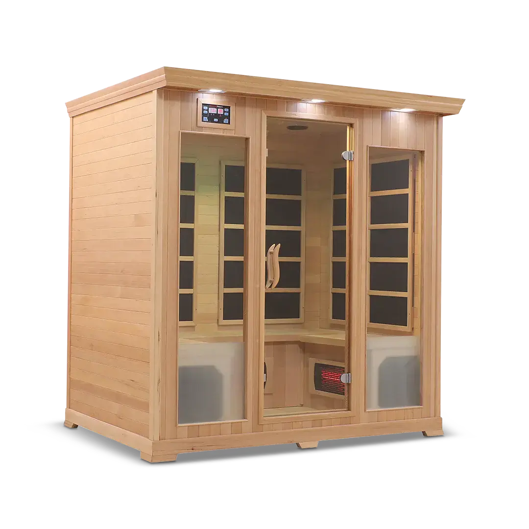 HealthSmart 4 Person Full Spectrum Infrared Sauna, view 3, RecovAthlete