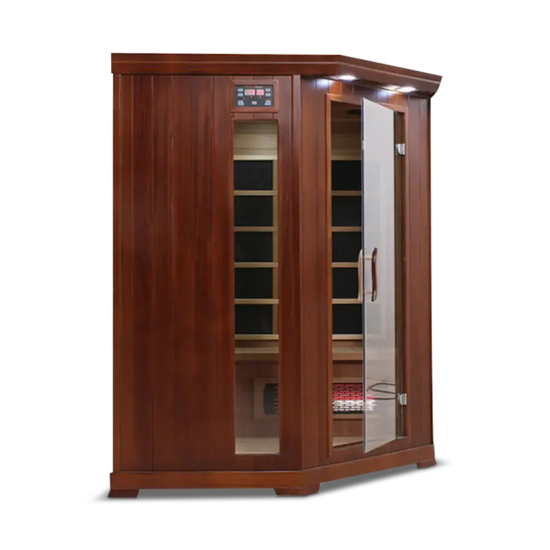 HealthSmart 4 Person Full Spectrum Corner Infrared Sauna, view 11, RecovAthlete
