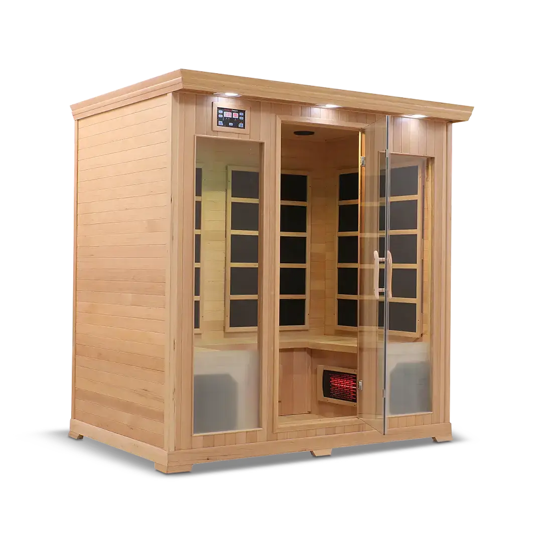 HealthSmart 4 Person Full Spectrum Infrared Sauna, view 5, RecovAthlete