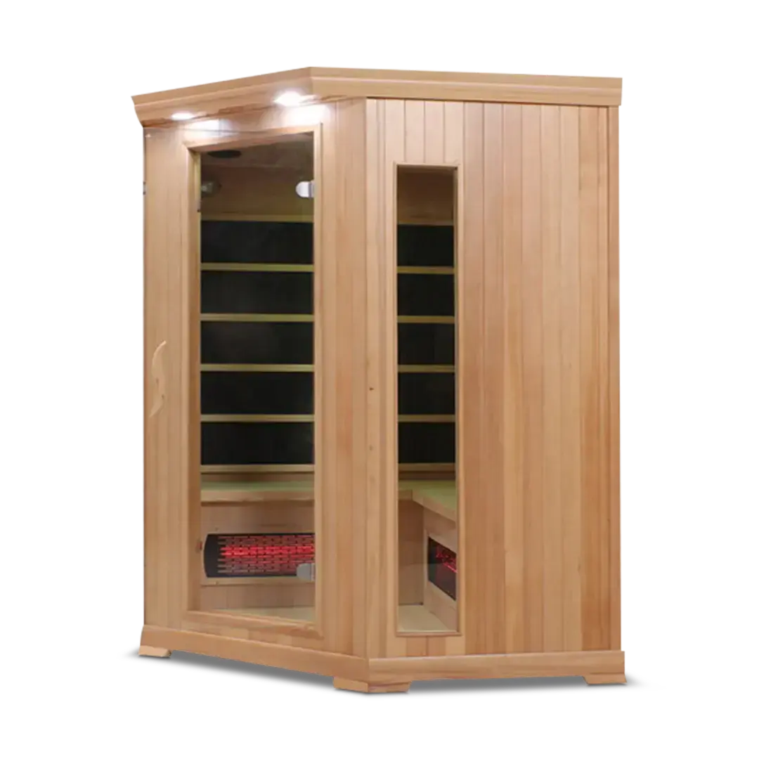 HealthSmart 4 Person Full Spectrum Corner Infrared Sauna, view 6, RecovAthlete