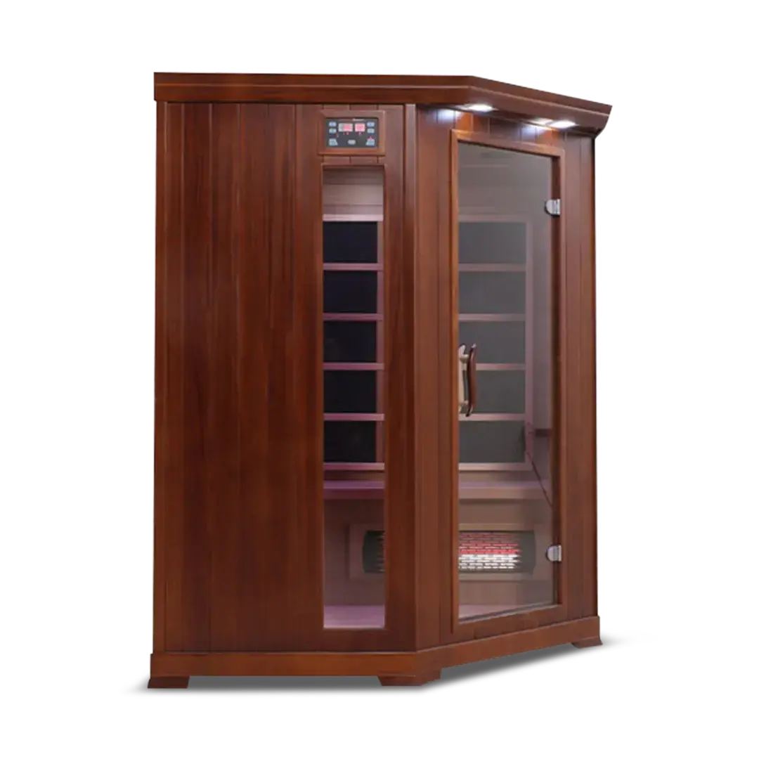 HealthSmart 4 Person Full Spectrum Corner Infrared Sauna, view 12, RecovAthlete