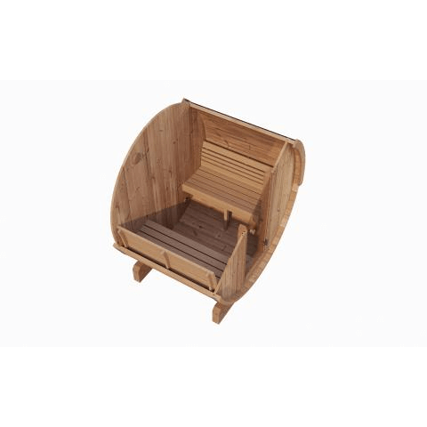 SaunaLife 2-4 Person 5' Long Barrel Sauna | Ergo Model E6 - SL-MODELE6No Rear WindowSaunaLifeSaunaRecovAthlete