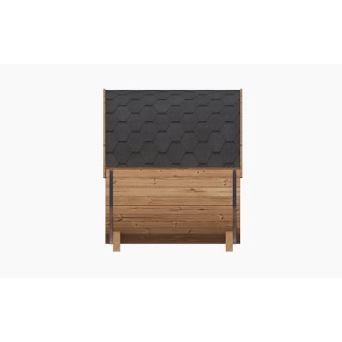 SaunaLife 2-4 Person 5' Long Barrel Sauna | Ergo Model E6 - SL-MODELE6WRear WindowSaunaLifeSaunaRecovAthlete