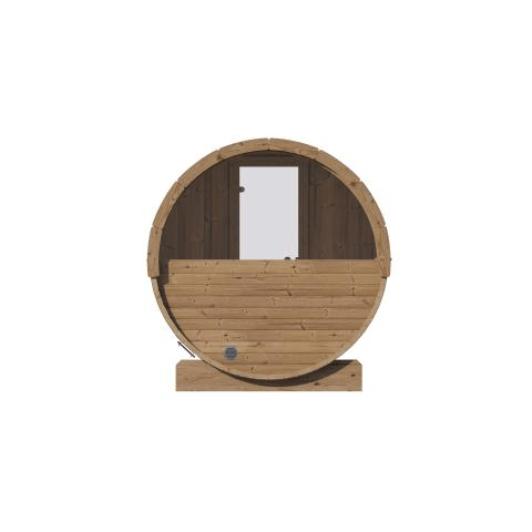 SaunaLife 4 Person 6' Long Barrel Sauna | Ergo Model E7 - SL-MODELE7WRear WindowSaunaLifeSaunaRecovAthlete