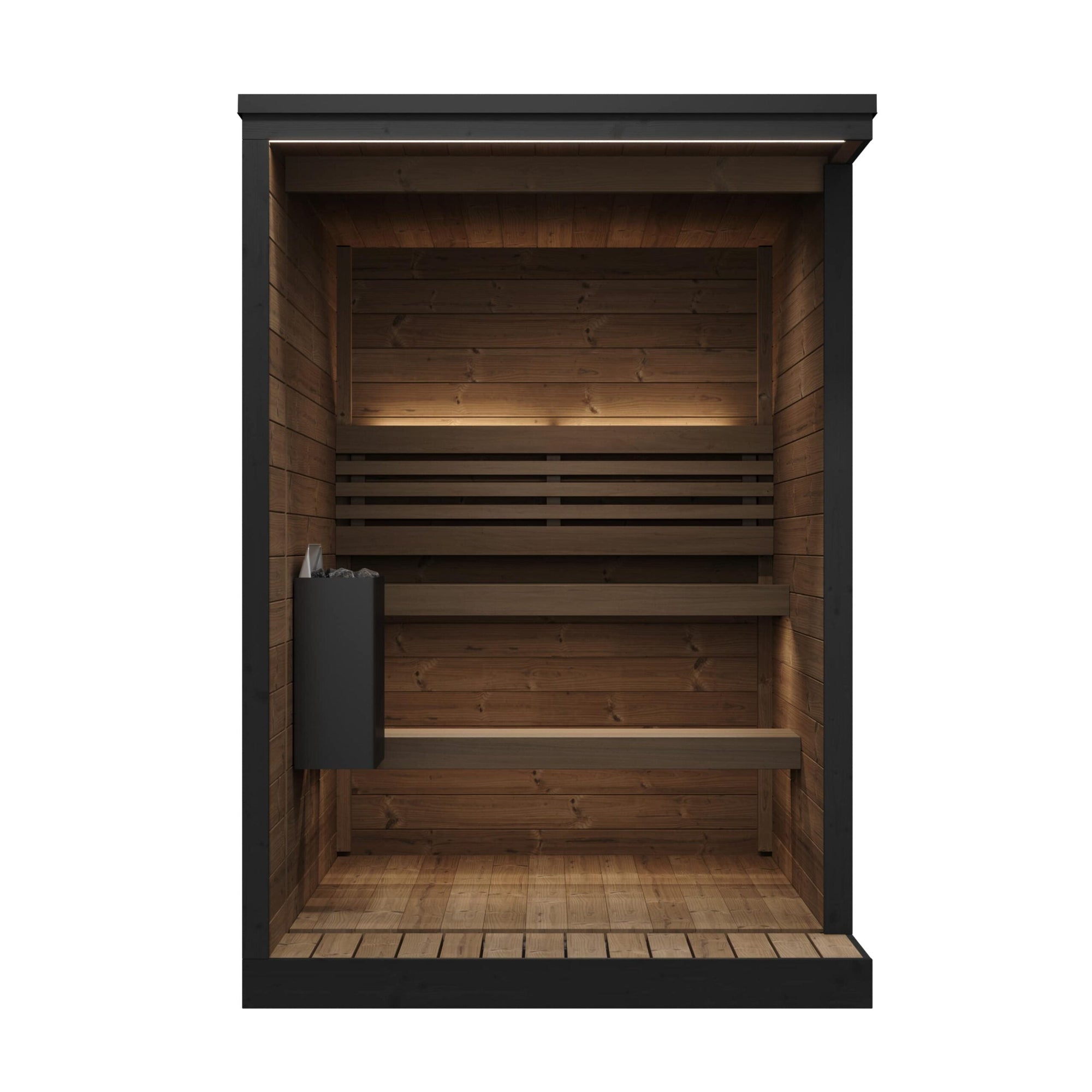 SaunaLife Model GL4 4 Person Garden Luxury Series Outdoor Sauna Kit, view 4, RecovAthlete