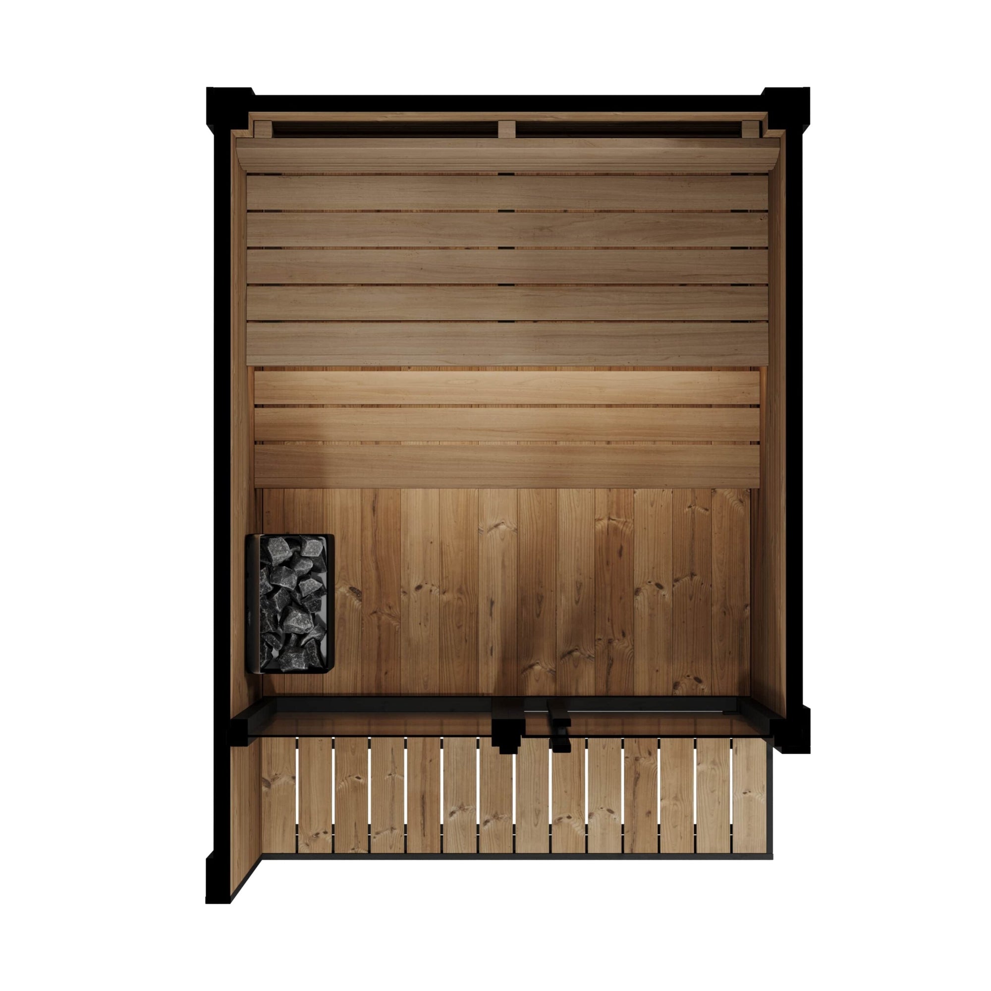 SaunaLife Model GL4 4 Person Garden Luxury Series Outdoor Sauna Kit, view 5, RecovAthlete
