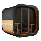 SaunaLife CL7G Sauna – 6-Person Cube-Series Outdoor Home Sauna Kit