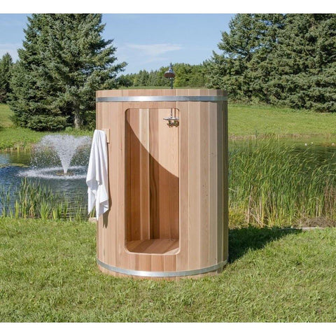 Dundalk Leisurecraft Rainbow Outdoor Shower Knotty/Clear Red Cedar - Select Saunas