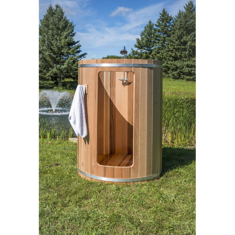 Dundalk Leisurecraft Rainbow Outdoor Shower Knotty/Clear Red Cedar - Select Saunas