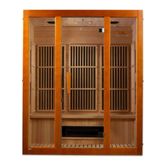 Maxxus 3-Person Low EMF FAR Infrared Sauna Canadian Hemlock - Select Saunas