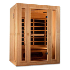 Maxxus 3-Person Low EMF FAR Infrared Sauna Canadian Hemlock - Select Saunas