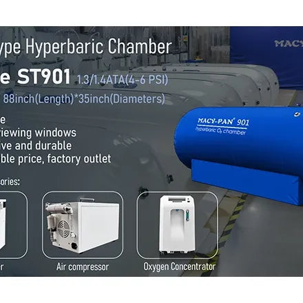 Macy-Pan ST901 Soft Lying Portable Hyperbaric Chamber | 1.3 to 1.4 ATA, view 11, RecovAthlete
