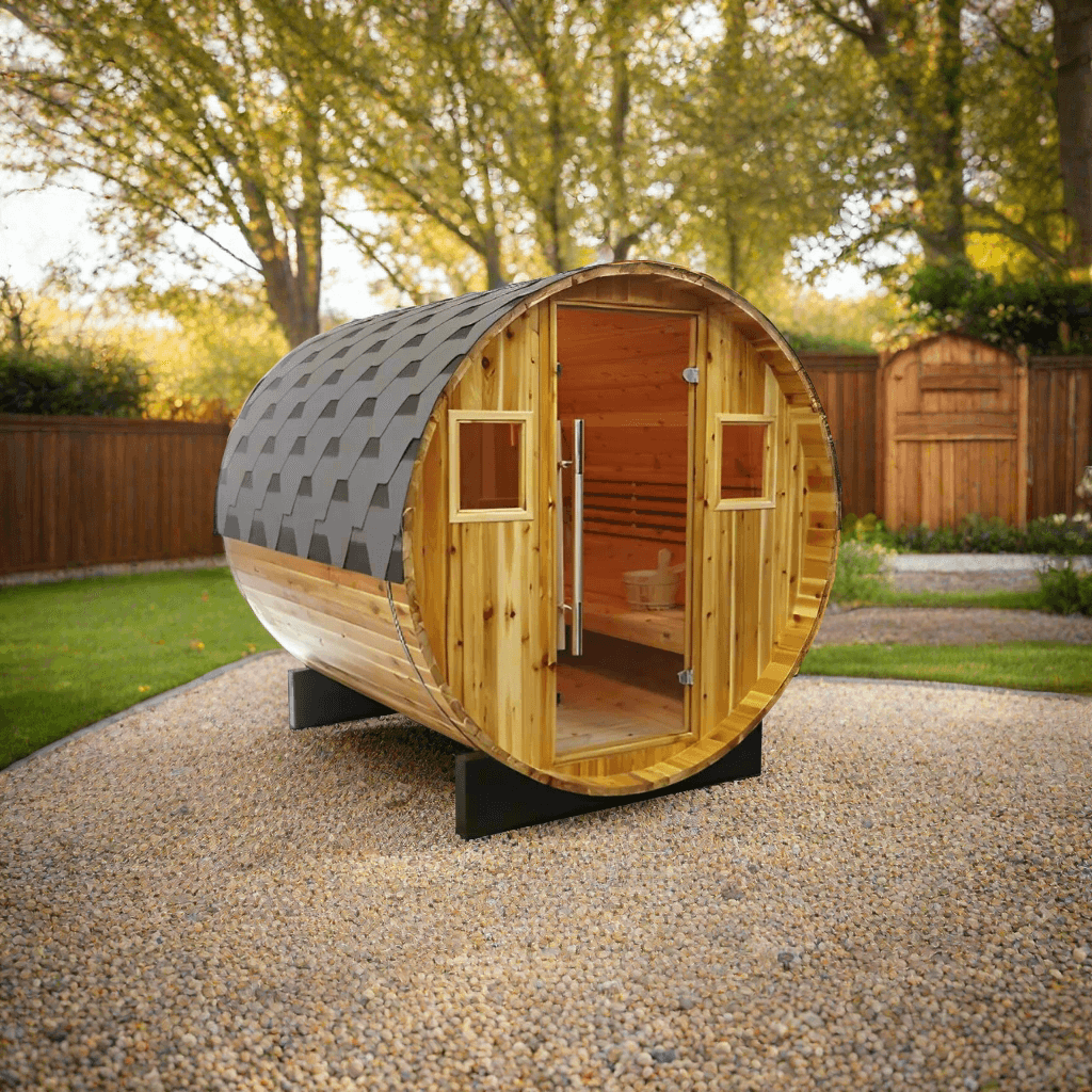 Sunray Traditional Saunas Sunray Galley 4-Person Traditional Barrel Sauna