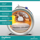 Oxyrevo Quest30 1.5 - 2.0 ATA Hard Hyperbaric Chamber, view 6, RecovAthlete