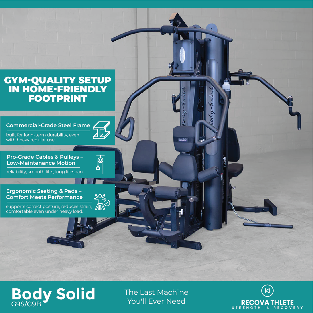Body Solid G9S/G9B Two Stack Gym Multi-Station Gym, view 3, RecovAthlete